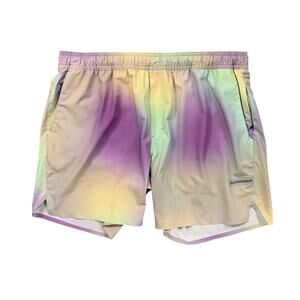 Legends Shorts Mens 2XL Relay Gradient Print Stretch Gym Train Running Unlined